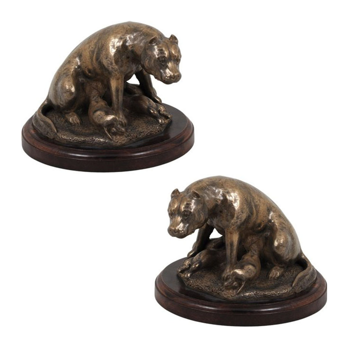 Hundestatue American Staffordshire Terrier Amstaff von Art-Dog in Braun - Bild 1