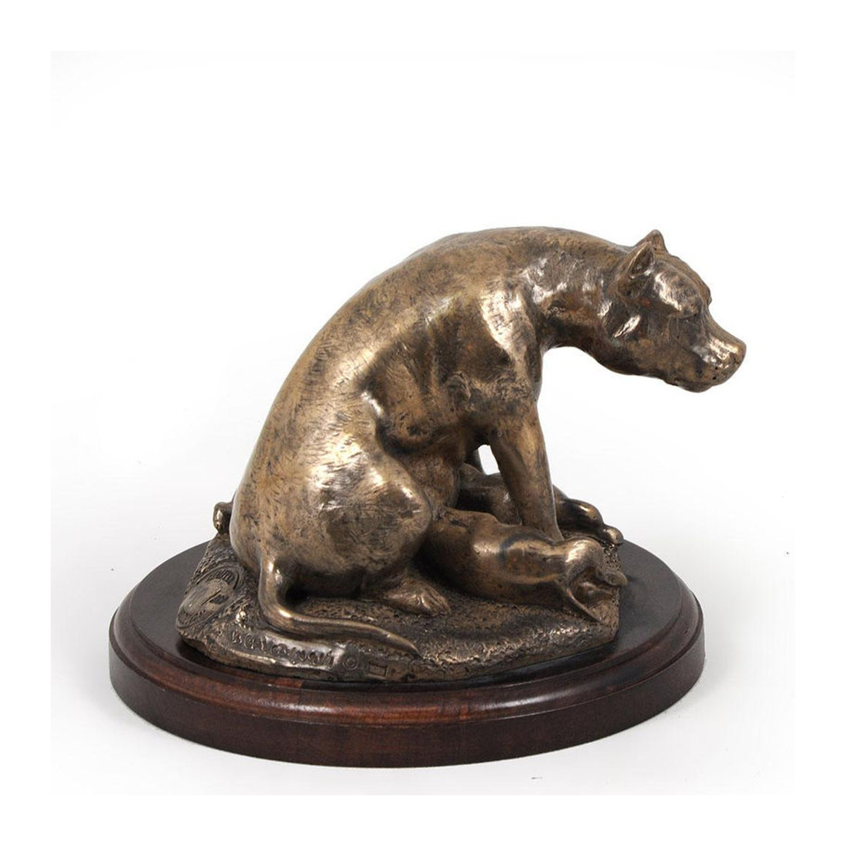 Hundestatue American Staffordshire Terrier Amstaff von Art-Dog in Braun - Bild 2