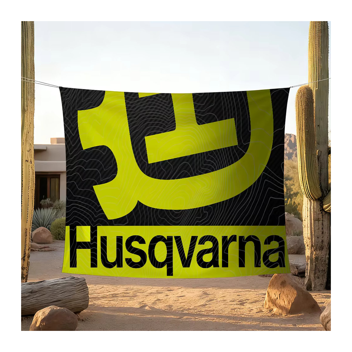 Husqvarna Banner mit S-Logo als dekorative Textilflagge, mehrfarbig, B/H: 60 x 40 cm - Bild 3