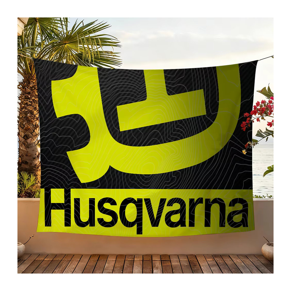 Husqvarna Banner mit S-Logo als dekorative Textilflagge, mehrfarbig, B/H: 60 x 40 cm - Bild 4