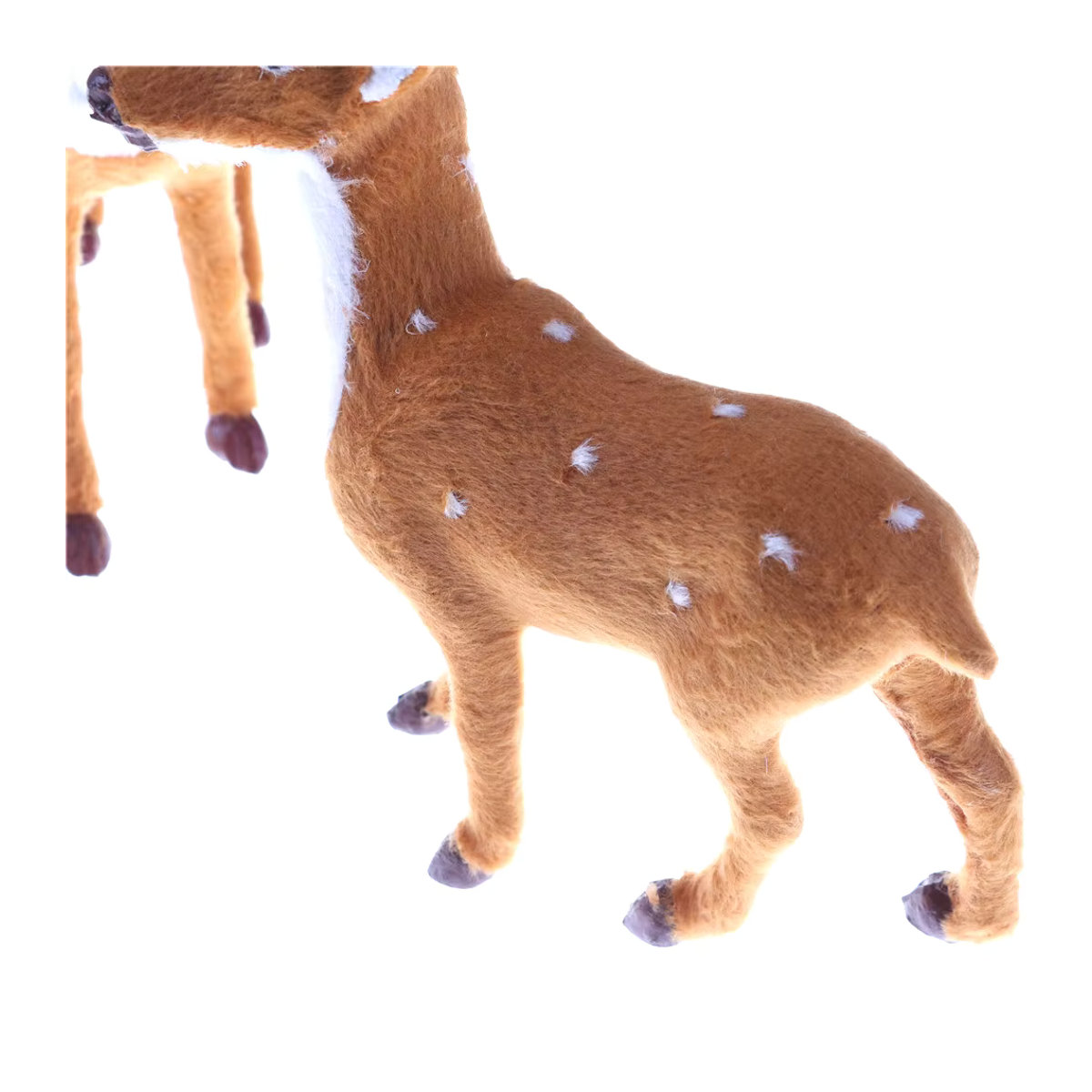 HUXUAN Weihnachts Rentier als Plüsch-Dekoration in Braun, Größen: 15 cm, 20 cm oder 25 cm - Bild 5