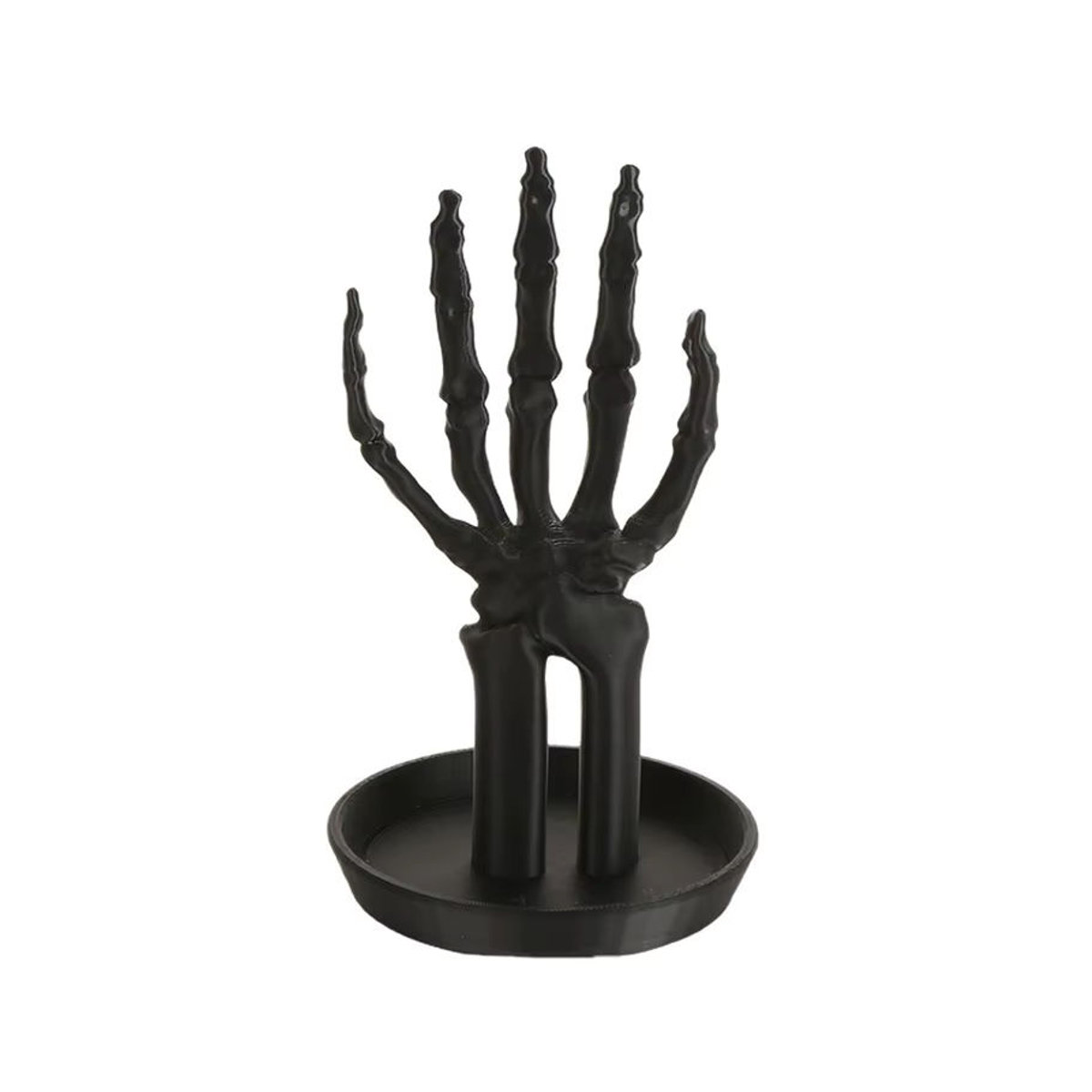 HWetR Gothic Skeleton Hand Schmuckständer aus Kunststoff in Schwarz für Halsketten und Ohrringe - Bild 2