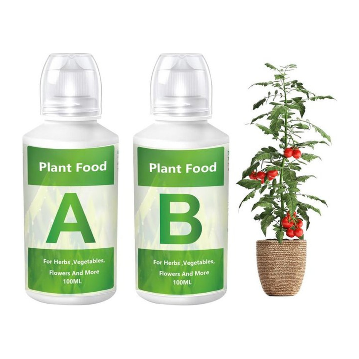 Hydrokultur-Nährstoff-Flüssigkeit A- und B-Düngerlösungsset für den Anbau von Pflanzen, Blumen, Gemüse und Obst - Bild 1