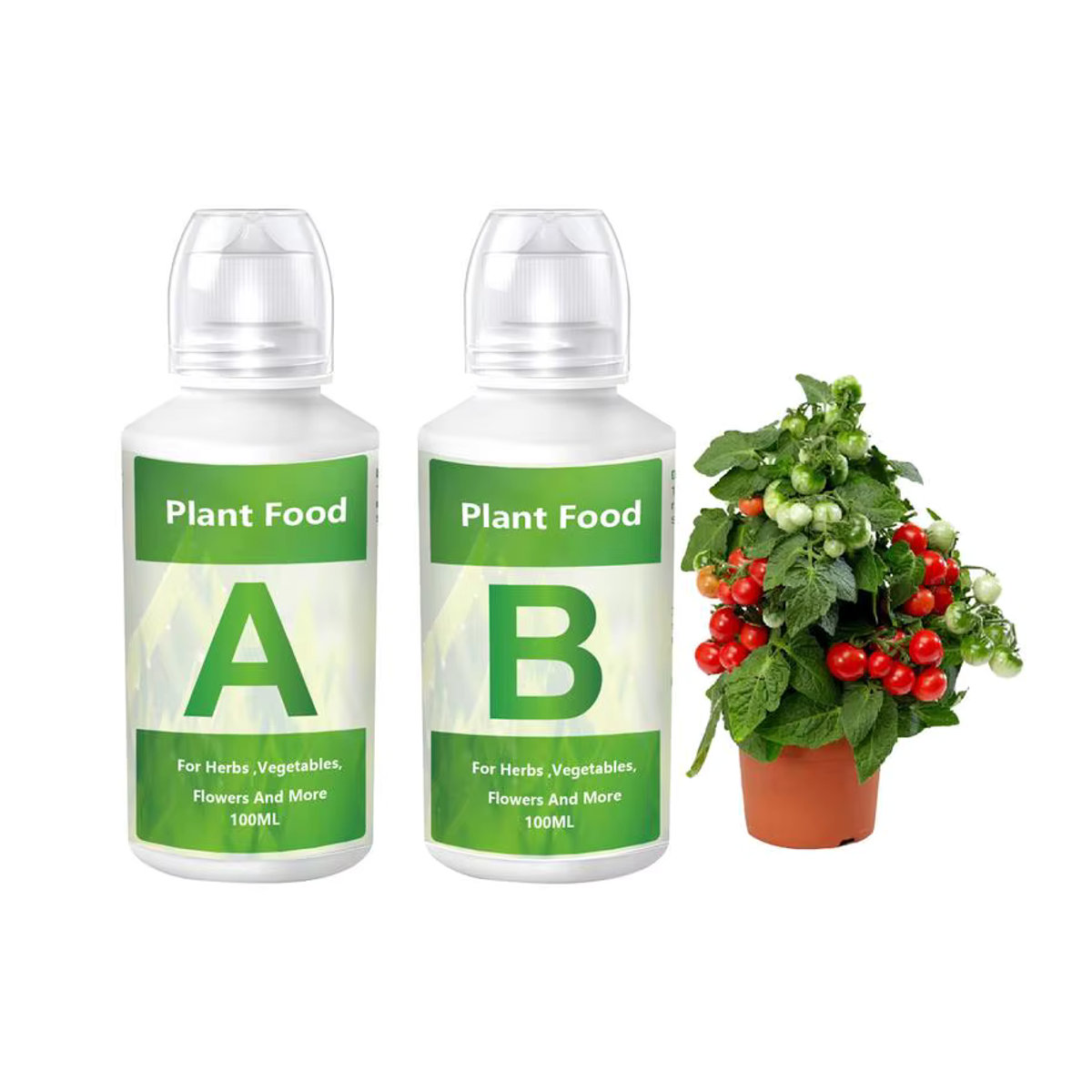 Hydrokultur-Nährstoff-Flüssigkeit A- und B-Düngerlösungsset für den Anbau von Pflanzen, Blumen, Gemüse und Obst - Bild 2