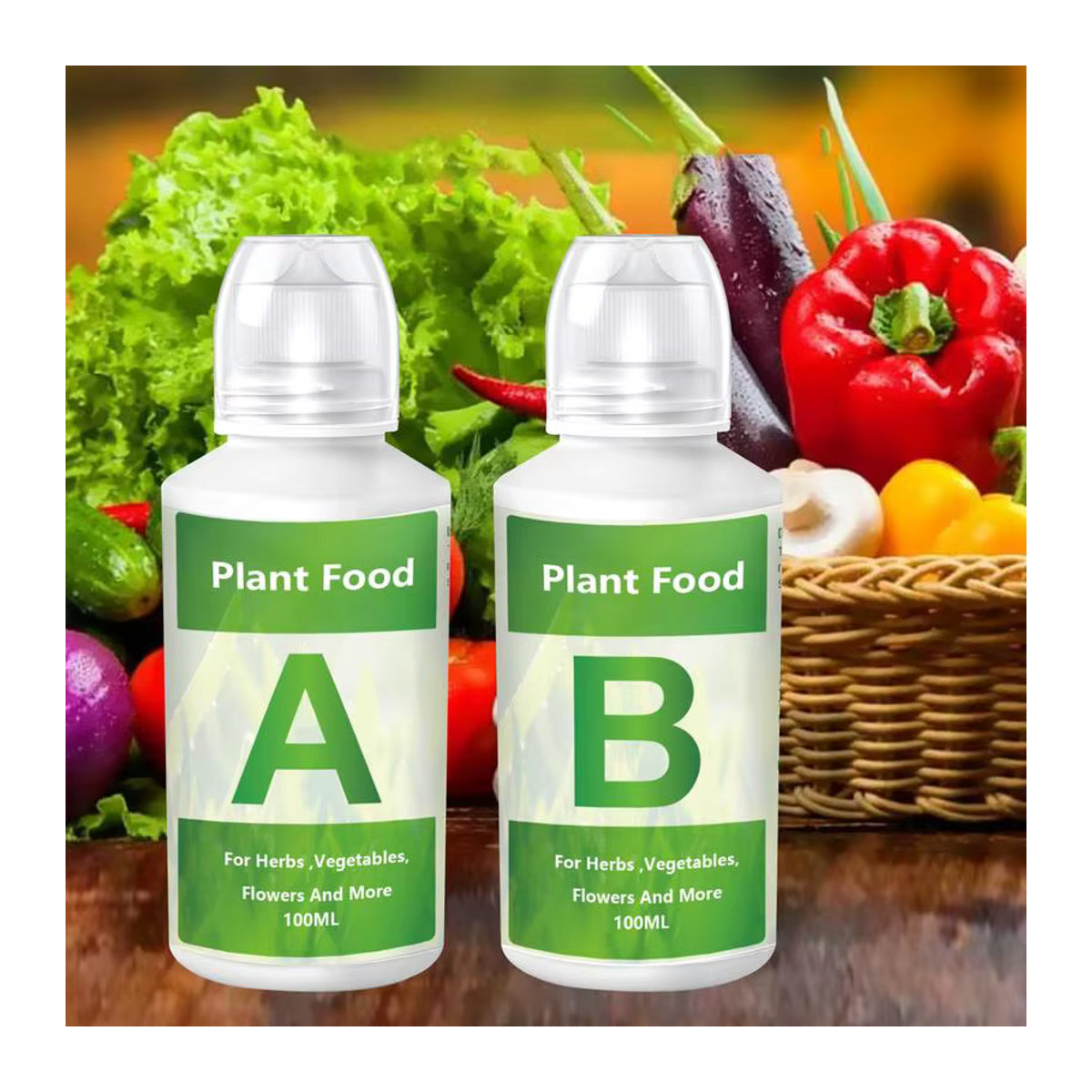 Hydrokultur-Nährstoff-Flüssigkeit A- und B-Düngerlösungsset für den Anbau von Pflanzen, Blumen, Gemüse und Obst - Bild 3