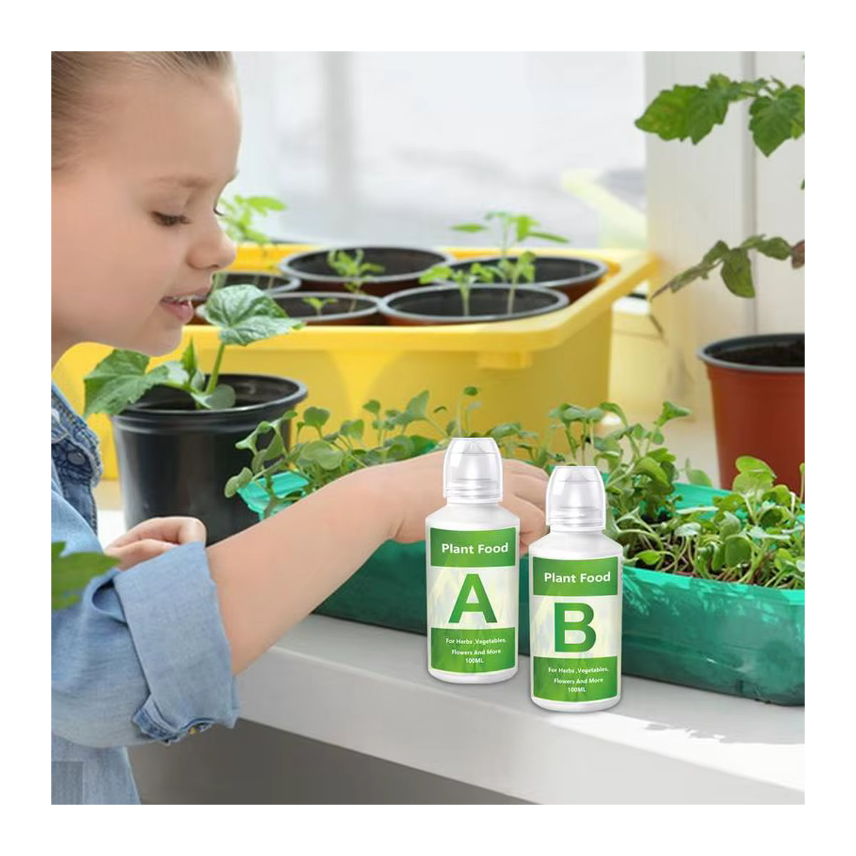Hydrokultur-Nährstoff-Flüssigkeit A- und B-Düngerlösungsset für den Anbau von Pflanzen, Blumen, Gemüse und Obst - Bild 4