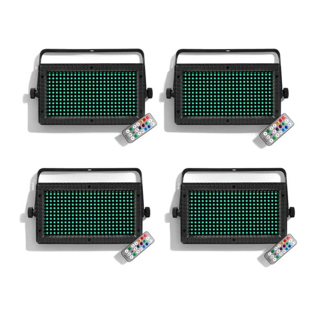 HYULIGHTS 60W Mini LED-Strahler RGB 3in1 mit DMX-Steuerung und Strobe-Funktion, Schwarz/Bunt - Bild 1