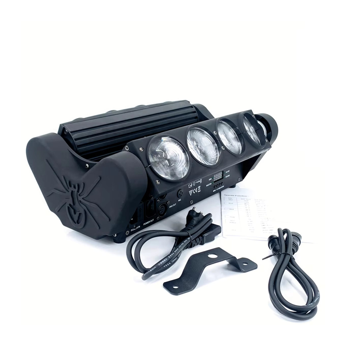 HYULIGHTS LED Spider Moving Beam Bühnenbeleuchtung RGBW 4in1 Strahler Schwarz - Bild 3