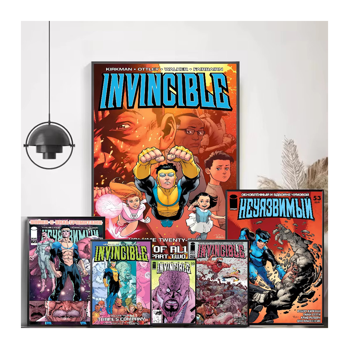 I-Invincible Cartoon-Poster als mehrfarbige Kunstdekoration für dein Zuhause, Wohnzimmer oder Café, rahmenlos und im Hochformat - Bild 3