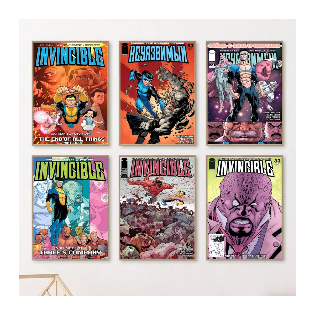 I-Invincible Cartoon-Poster als mehrfarbige Kunstdekoration für dein Zuhause, Wohnzimmer oder Café, rahmenlos und im Hochformat - Bild 4
