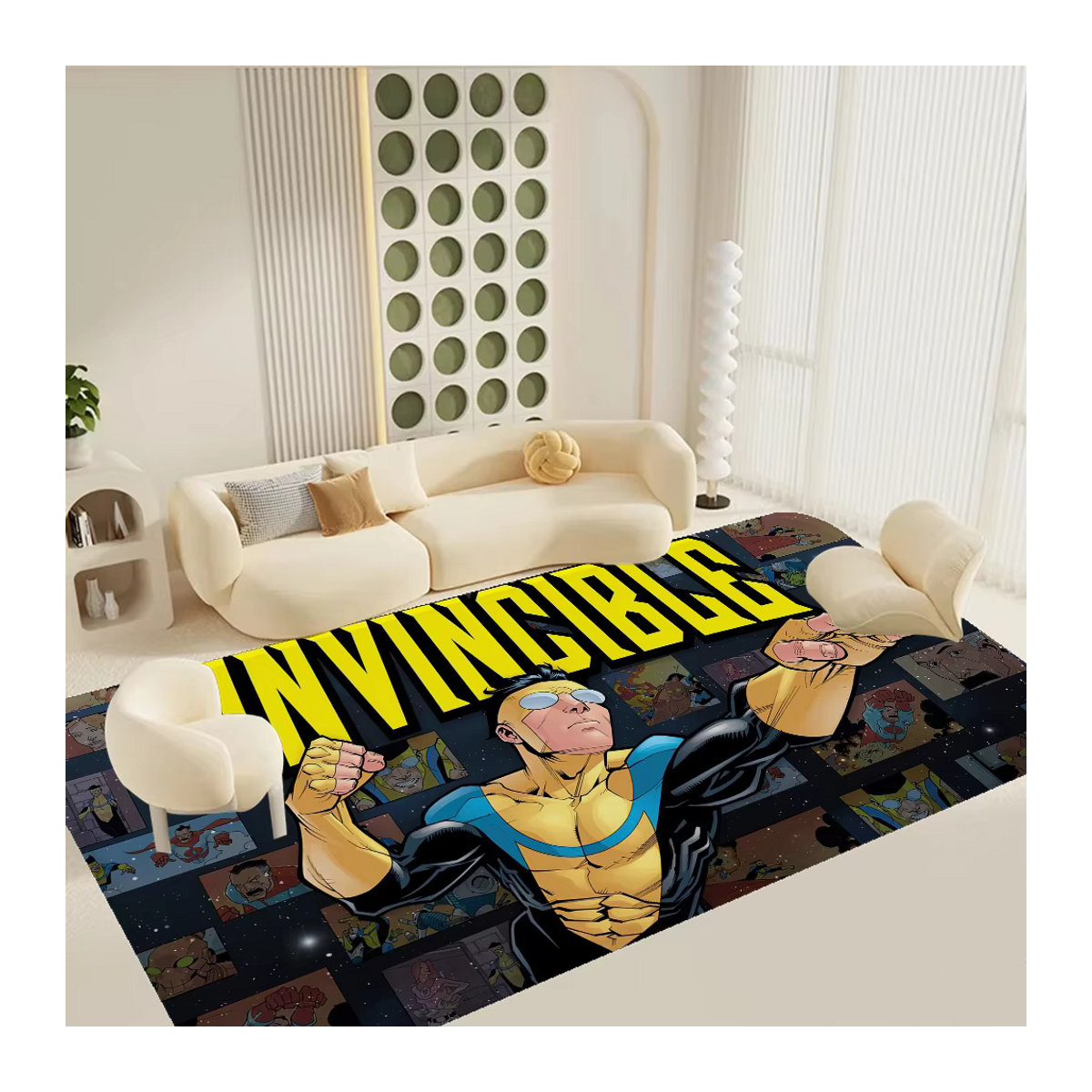 I-Invincible Rutschfeste Bodenmatte mit Print in Mehrfarbig für Kinderzimmer, Schlafzimmer oder Wohnzimmer - Bild 2