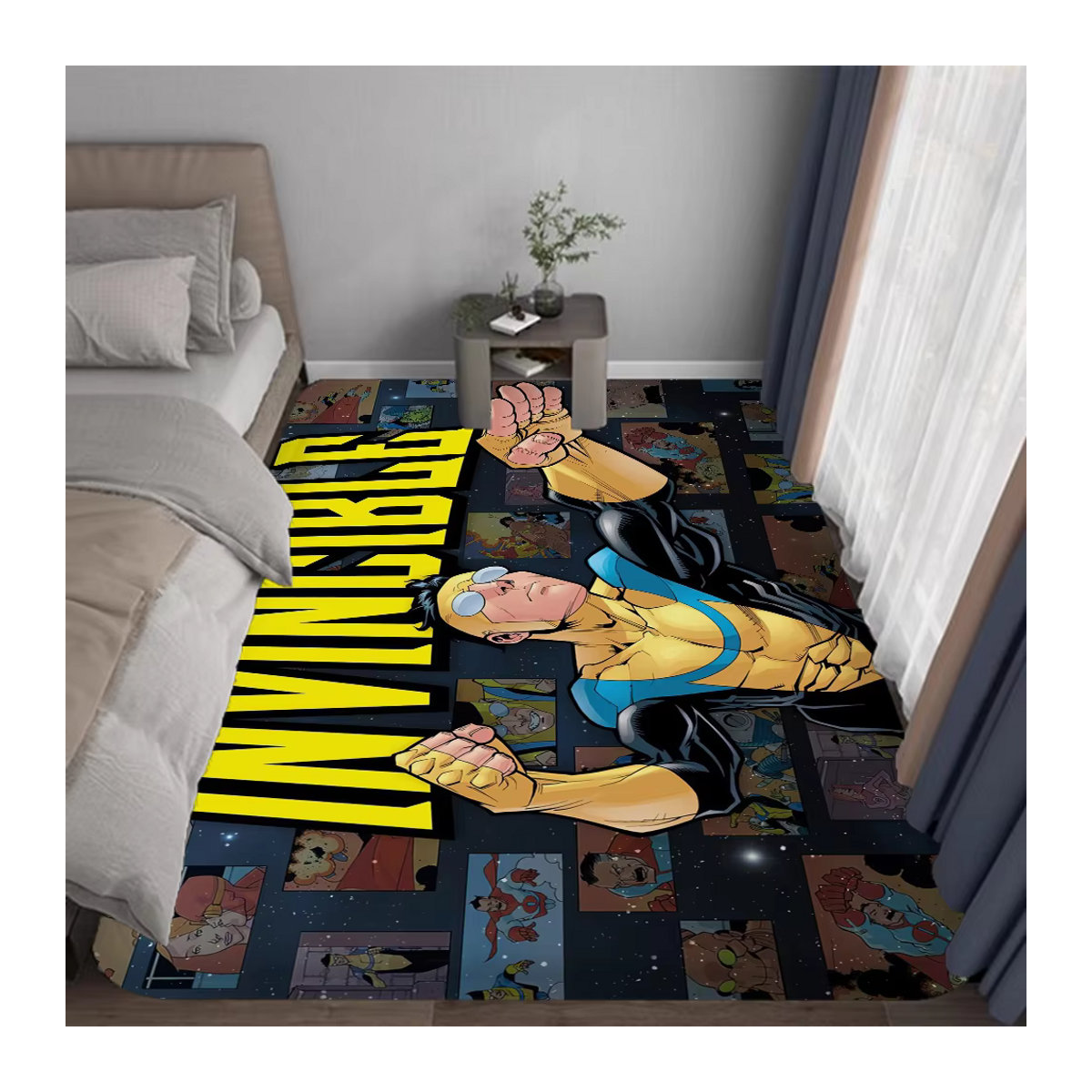 I-Invincible Rutschfeste Bodenmatte mit Print in Mehrfarbig für Kinderzimmer, Schlafzimmer oder Wohnzimmer - Bild 3