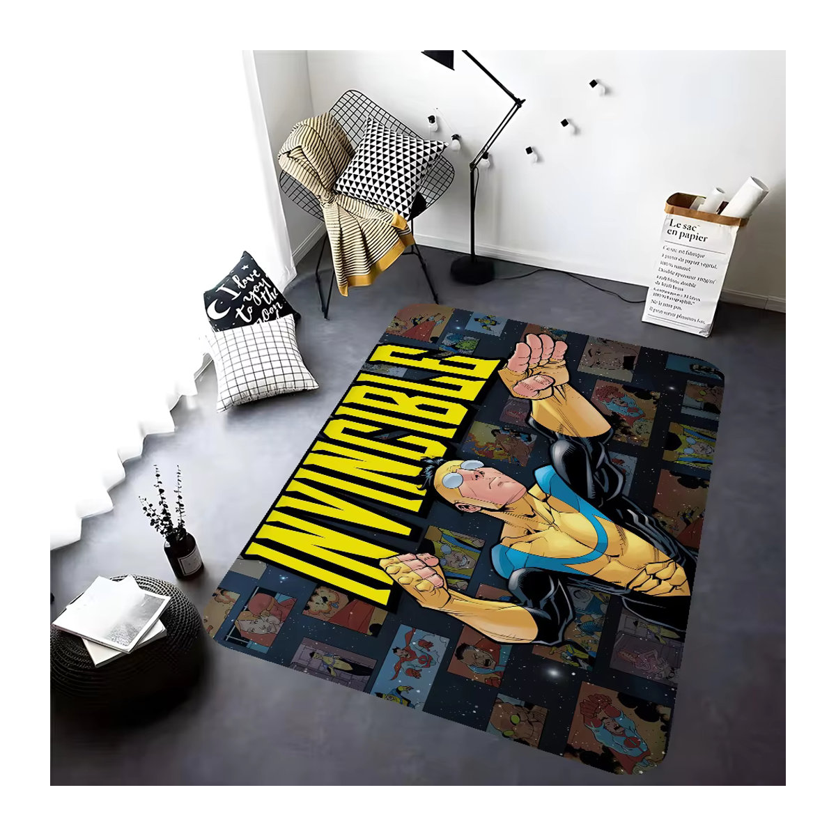 I-Invincible Rutschfeste Bodenmatte mit Print in Mehrfarbig für Kinderzimmer, Schlafzimmer oder Wohnzimmer - Bild 5