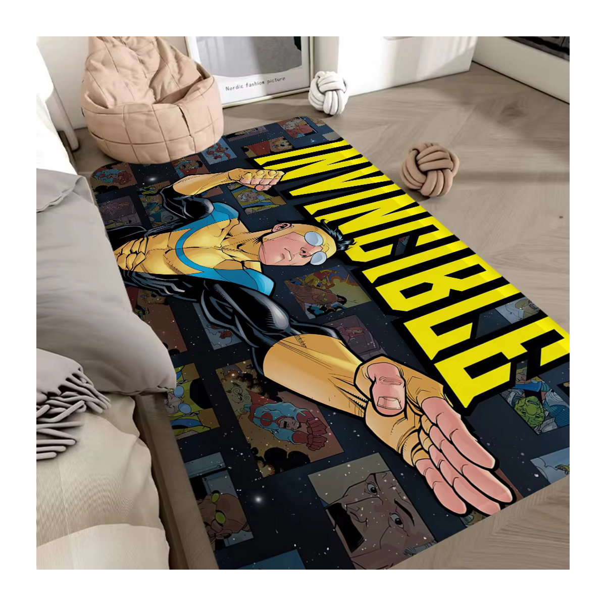 I-Invincible Rutschfeste Bodenmatte mit Print in Mehrfarbig für Kinderzimmer, Schlafzimmer oder Wohnzimmer - Bild 6