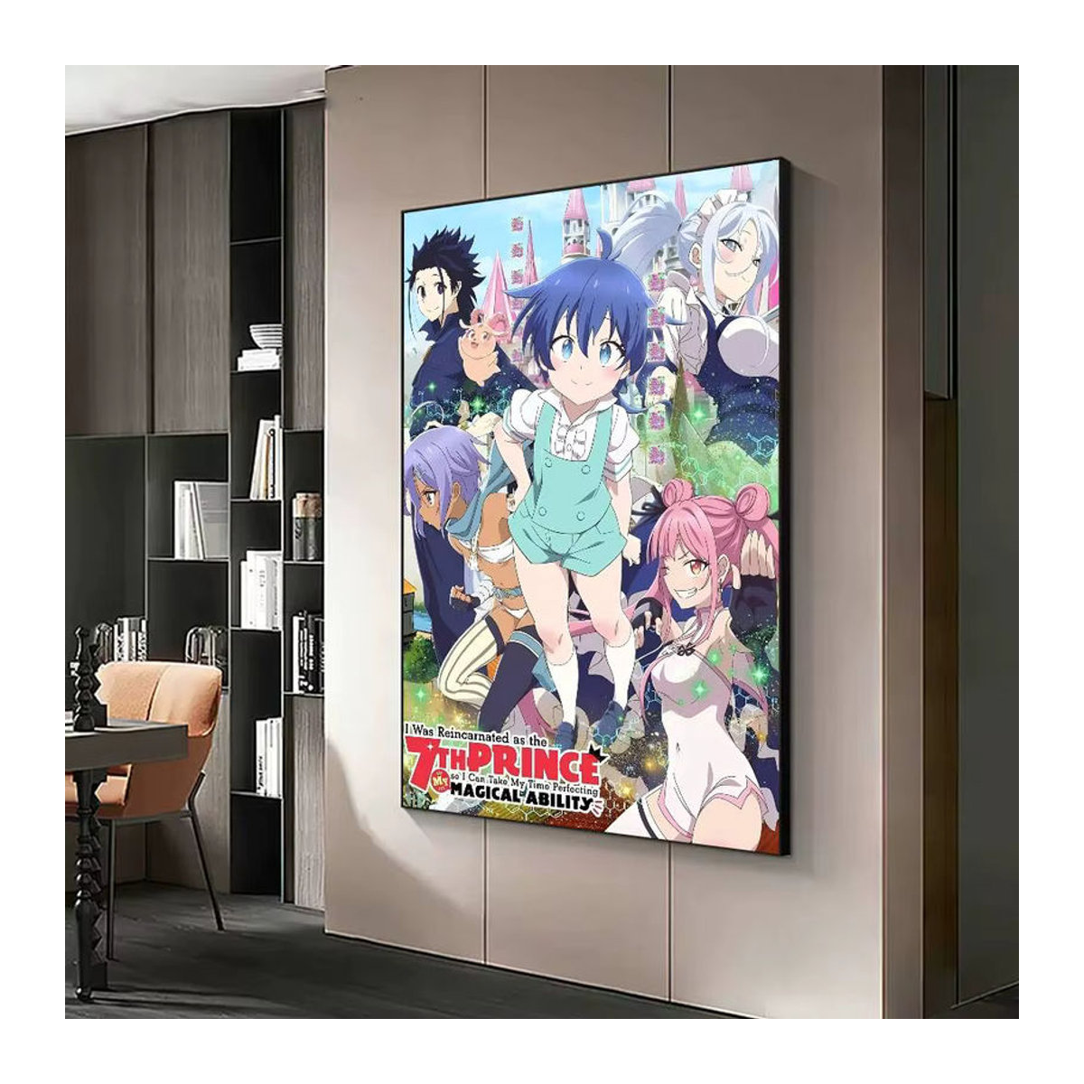 I Was Reincarnated As The 7th Prince Vintage Anime Poster Wasserfester Aufkleber für deine Wanddekoration in Mehrfarbig - Bild 4