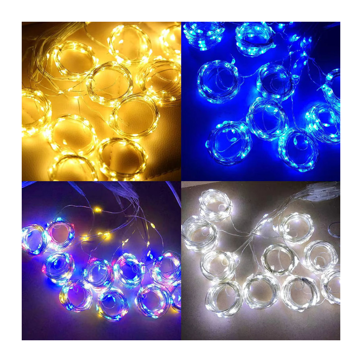IEEYEEY Solar-Vorhang-Licht LED Lichterkette Bunt Bohemian für Garten und Außenbereich - Bild 1