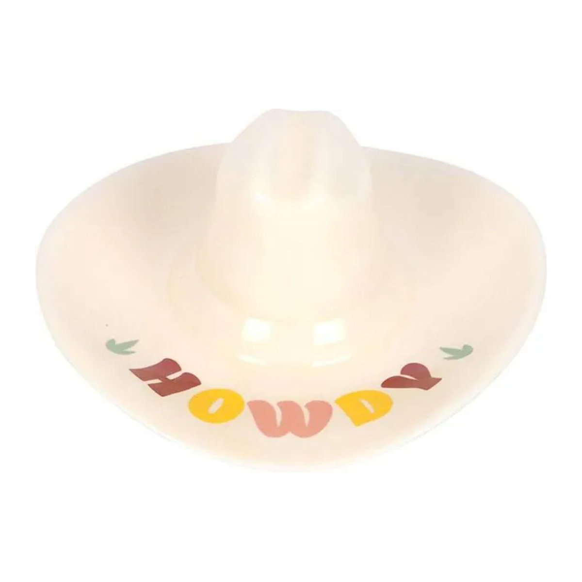 Iets Anders Howdy Cowboyhut Schild in Creme im rustikalen Design - Bild 1