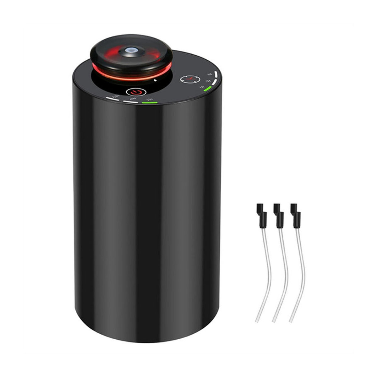 ifu A13I Wasserloser Diffusor für ätherische Öle in Schwarz mit 3 Nebelmodi, 4 Timer-Funktionen und 7-farbiger LED-Beleuchtung - Bild 1