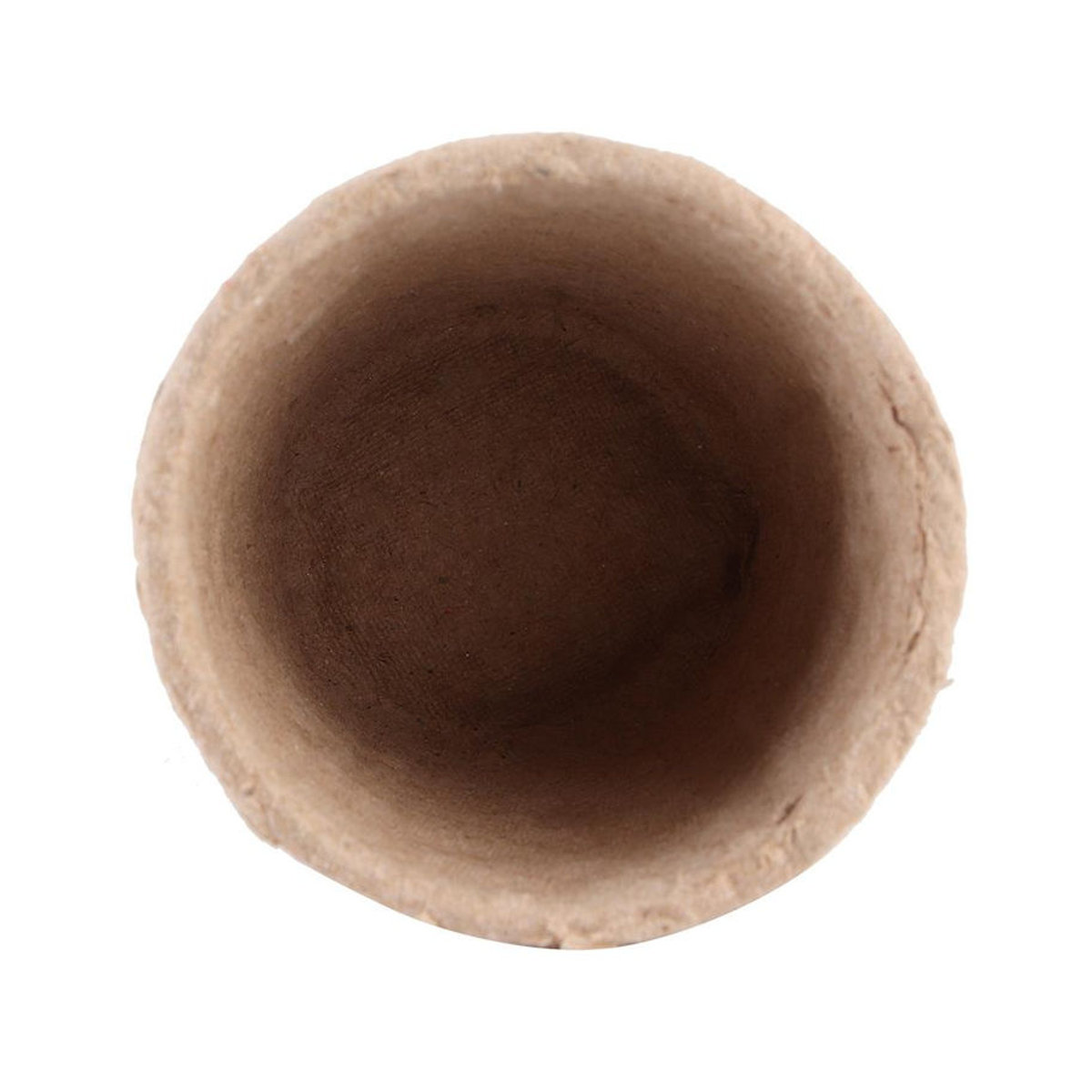 Igeteck 50 Stück runde biologisch abbaubare Anzuchttöpfe aus Papierpulp in Braun, Durchmesser: 6 cm - Bild 2