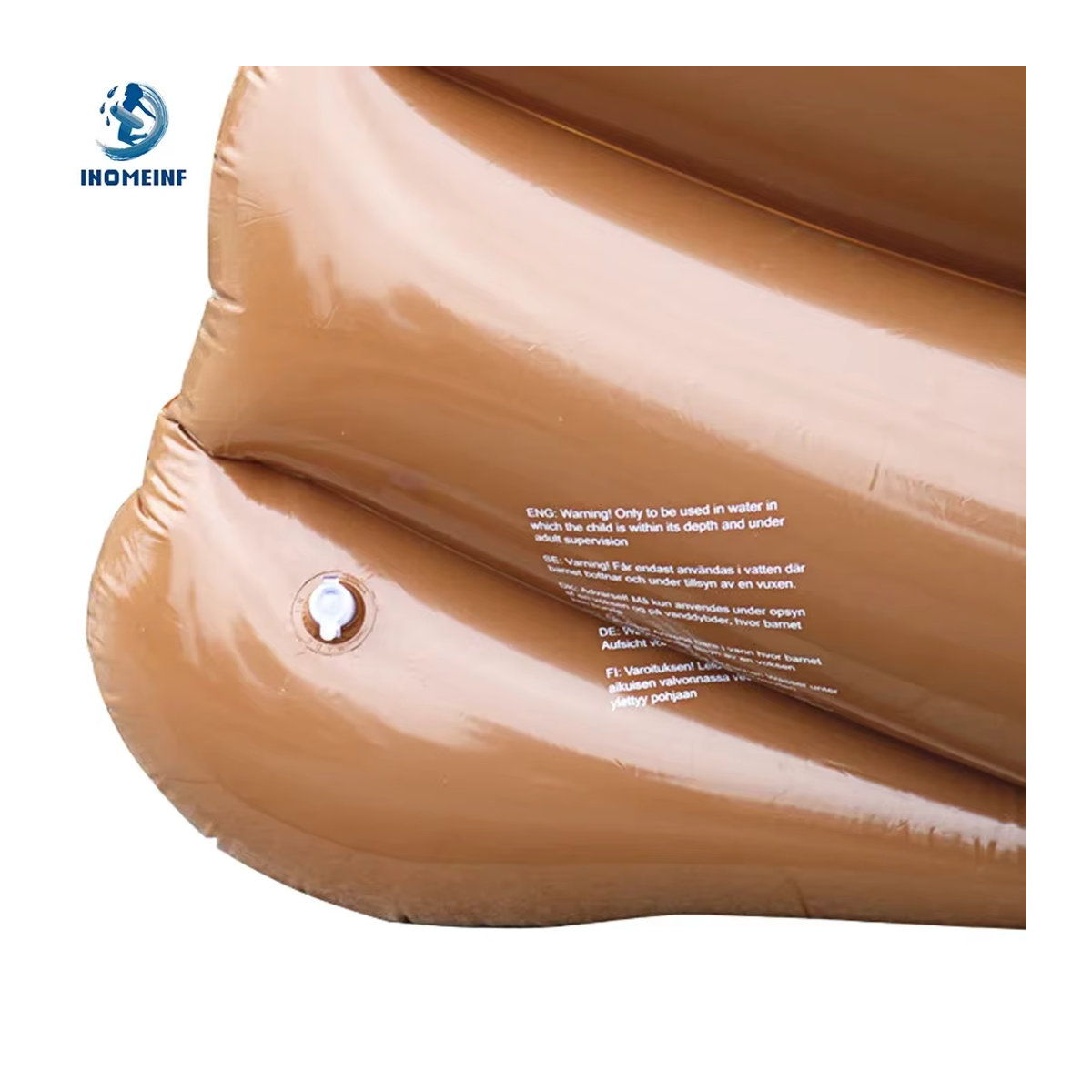 IHOMEINF Aufblasbare Poolmatratze im Poo Modell, Schwimmring für Erwachsene, Durchmesser: 160 cm - Bild 4
