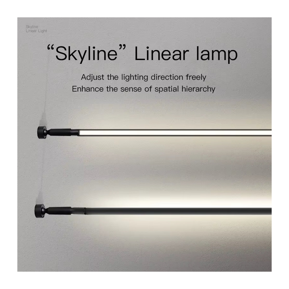 IISINUO Moderne LED Wandlampe Skyline Design in Schwarz-Weiß zur Dekoration für Wohnzimmer und Badezimmer - Bild 4