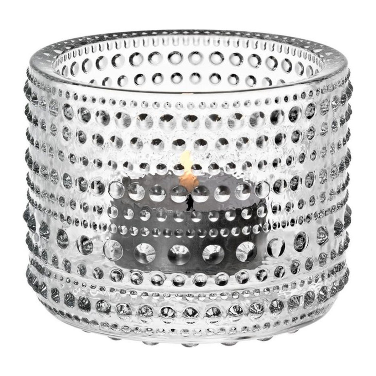 Iittala Kastehelmi Votive Windlicht aus Glas in Transparent mit Punktmuster - Bild 1