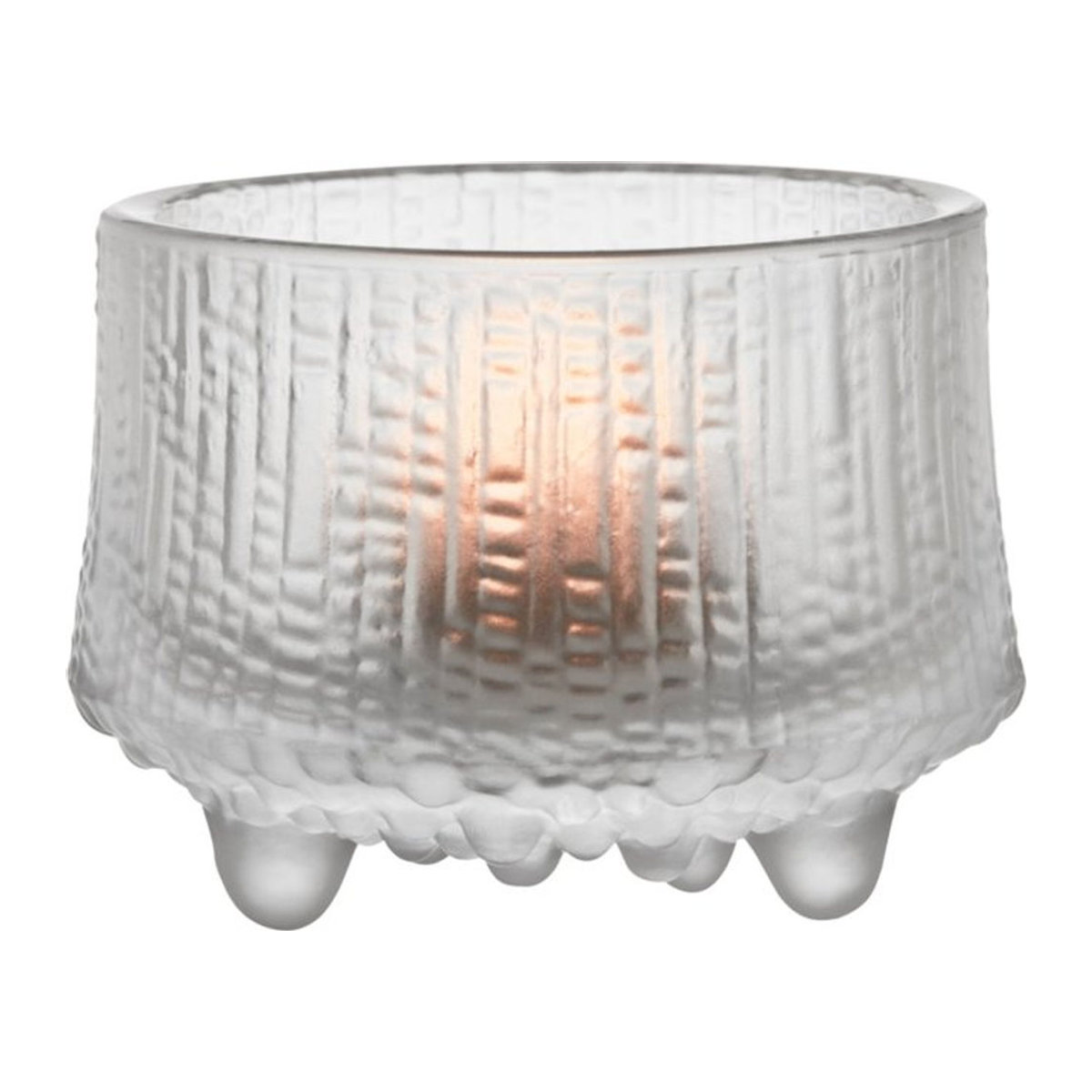 Iittala Ultima Thule Windlicht aus Glas in Transparent und Weiß für Teelichter - Bild 1