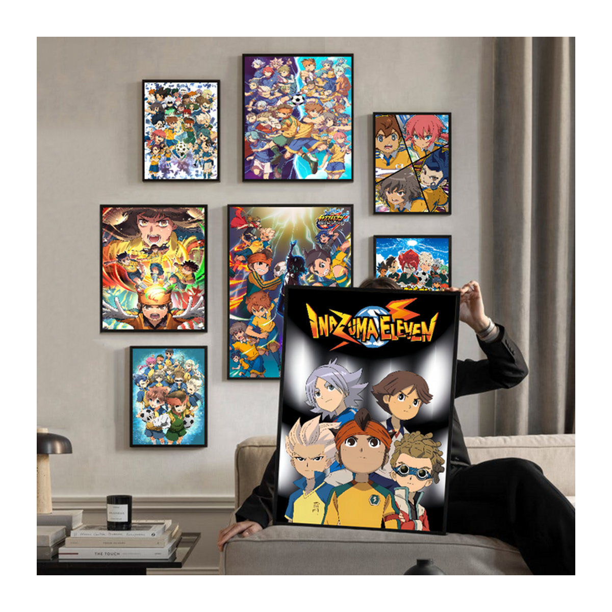 Inazuma Eleven Selbstklebendes Kunstposter Porträt auf weißem Kraftpapier für deine Wanddekoration - Bild 1