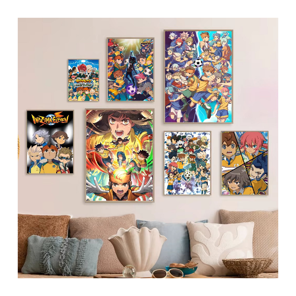 Inazuma Eleven Selbstklebendes Kunstposter Porträt auf weißem Kraftpapier für deine Wanddekoration - Bild 3