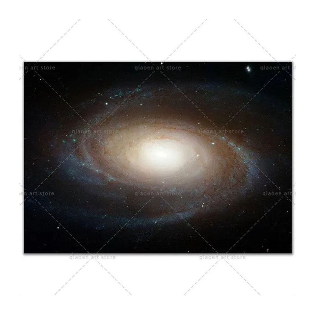 Ineffable Poster Dekorative Malerei Schwarzes Loch Galaxie Universum Abstrakte Leinwand Wandkunst Schwarz B: 30 cm, H: 21 cm - Bild 1