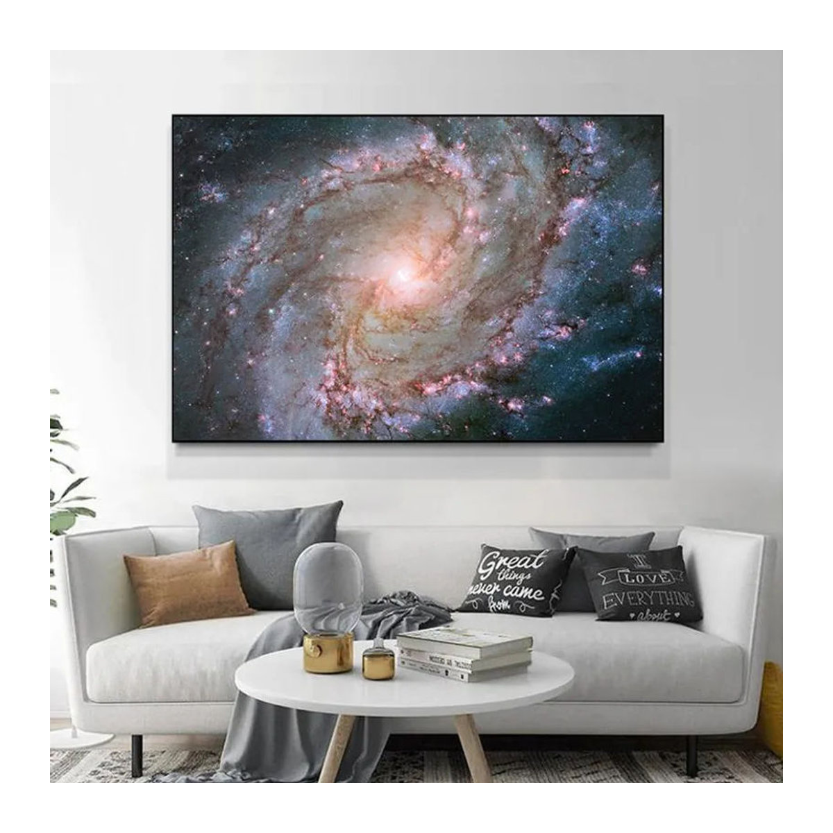 Ineffable Poster Dekorative Malerei Schwarzes Loch Galaxie Universum Abstrakte Leinwand Wandkunst Schwarz B: 30 cm, H: 21 cm - Bild 2