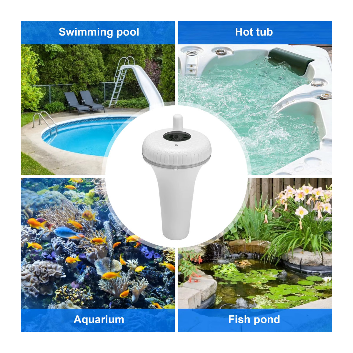 Inkbird Drahtloses Schwimmbad Thermometer mit Bluetooth-Steuerung für Outdoor und Indoor zur digitalen Temperaturüberwachung von Spa und Pool - Bild 6