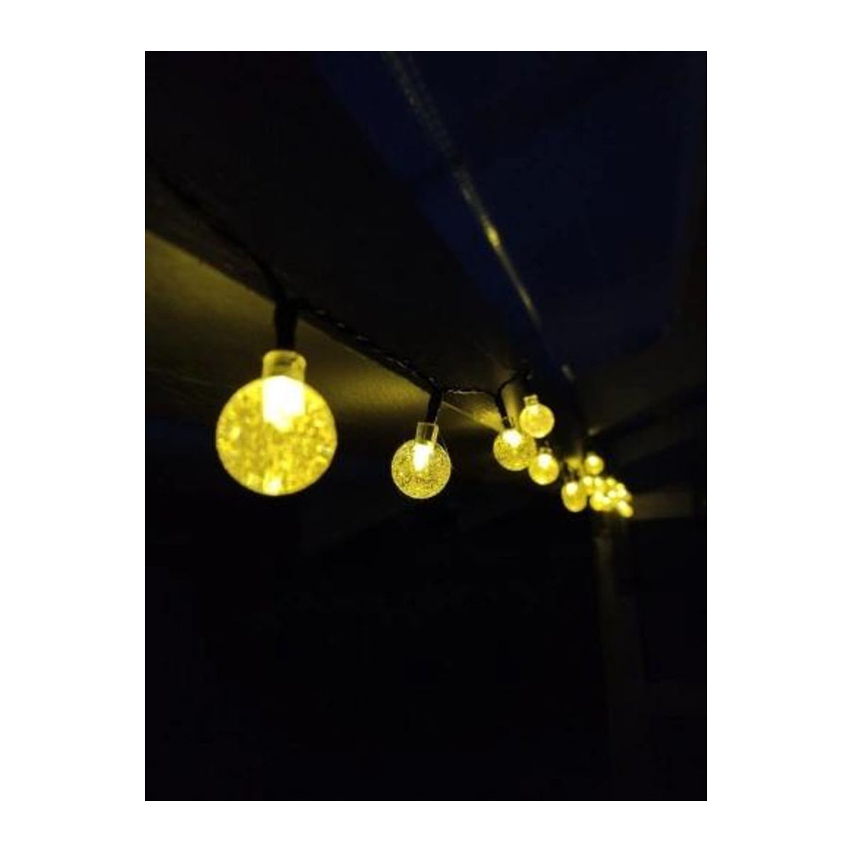 Inna Solar Garten-Lichterkette mit warmweißen LED-Kugeln in Weiß - Bild 6