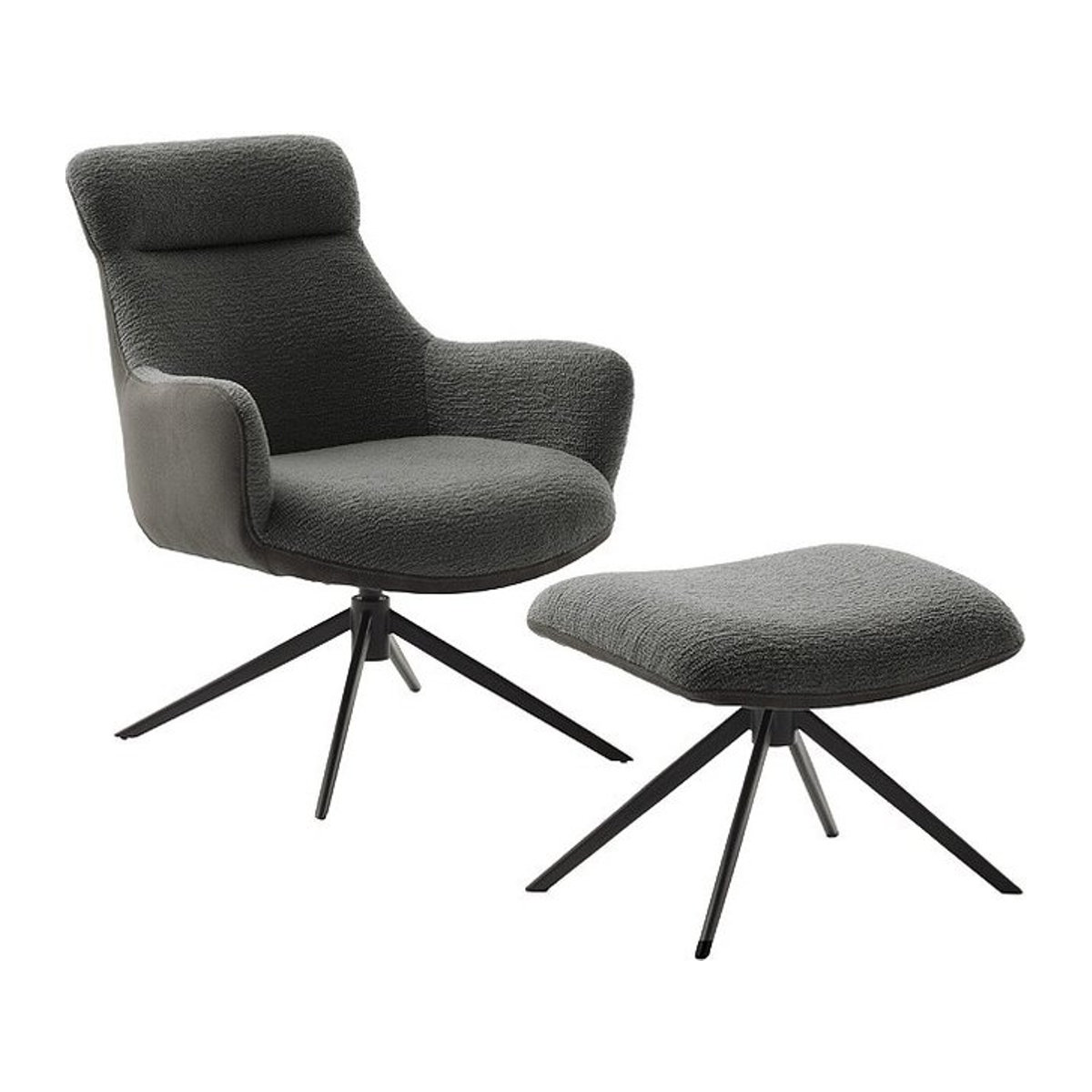 iNNoSeat by MCA + PELION Drehstuhl mit Armlehnen in Schwarz, Anthrazit und Grau - Bild 1