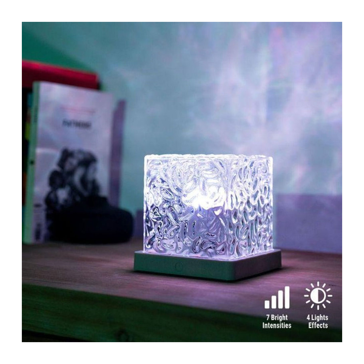 InnovaGoods Boralamp LED-Projektor mit Fernbedienung, grau, wiederaufladbar - Bild 2