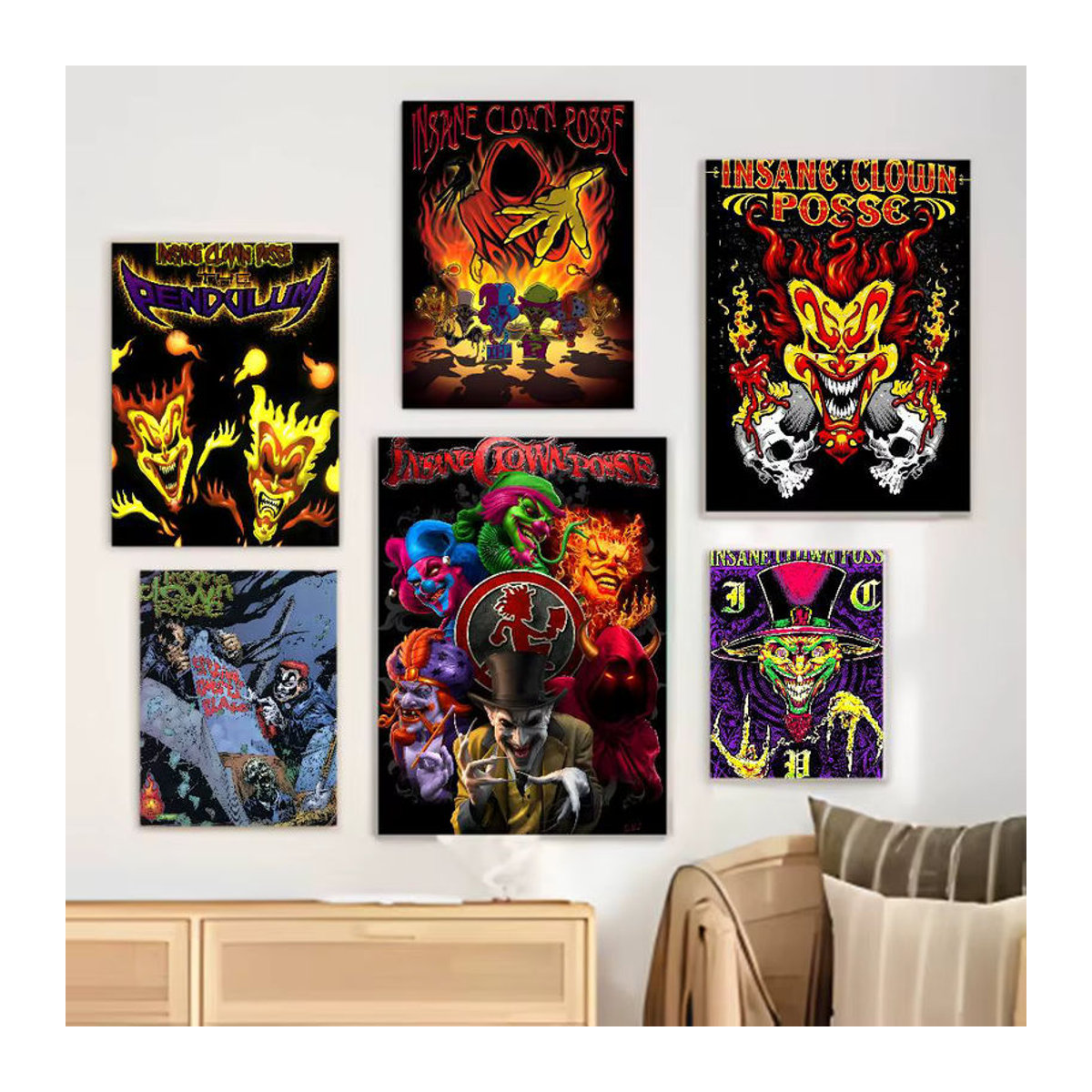 Insane Clown Posse Poster mehrfarbig auf Papier für deine Wanddekoration im Wohnzimmer oder Schlafzimmer - Bild 6