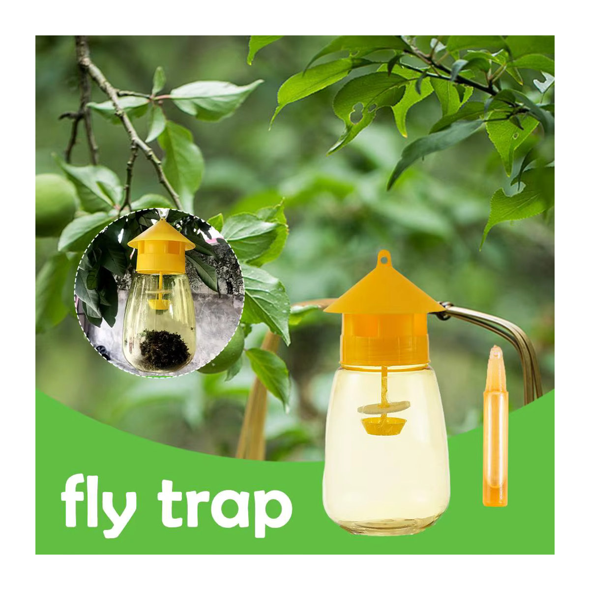 Insektenfalle für Obststände zur Bekämpfung von Melonenfliegen, Obstfliegen und Armyworm im Obstgarten - Bild 3