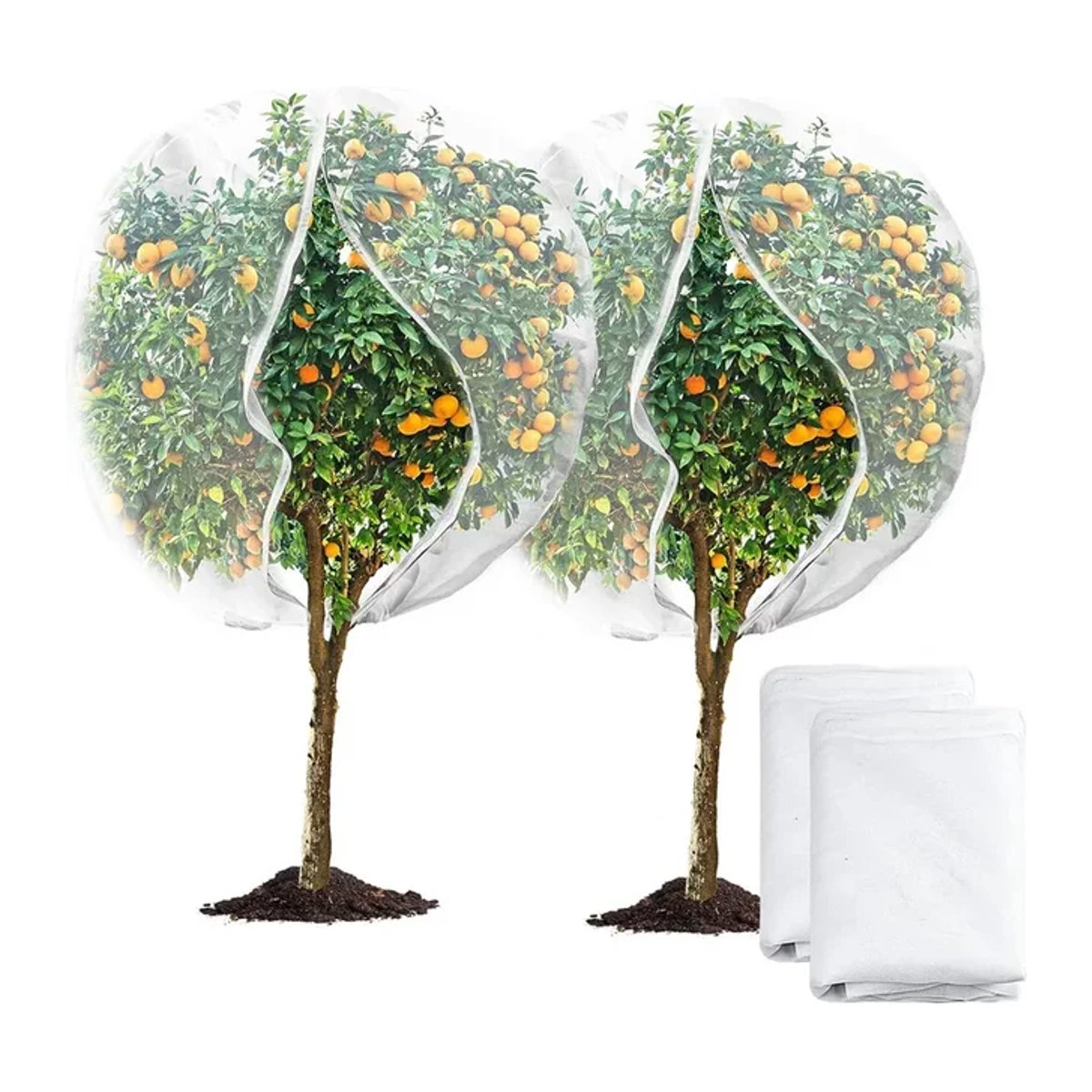 Insektensichere Netztaschen mit Kordelzug als Pflanzenschutz und Vogelbarriere für Blaubeeren - Bild 1