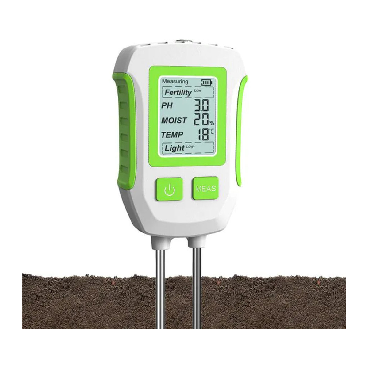 INSOMA Digitaler Bodentester zur Messung von Feuchtigkeit, Temperatur und pH-Wert für Garten, Landwirtschaft und Zimmerpflanzen - Bild 1