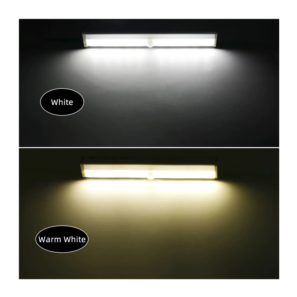 Intelligentes LED-Balkenlicht mit PIR-Bewegungsmelder für Möbelbeleuchtung in Silber - Bild 2