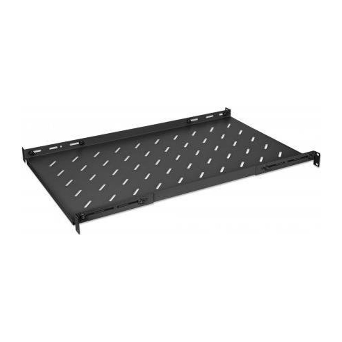 Intellinet 19 Zoll Netzwerkschrank-Geräteboden 1 HE Schwarz für Schranktiefe 100 cm - Bild 1
