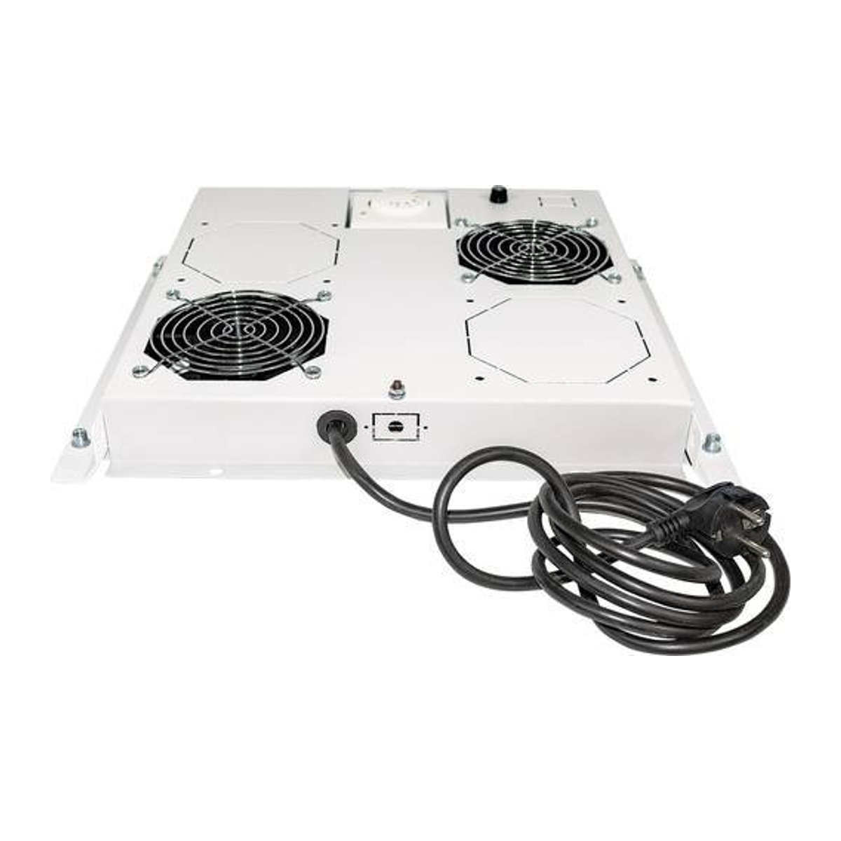 Intellinet 19 Zoll Rack-Lüftereinschub mit 2 Lüftern, 1 HE, Grau, Artikelnummer 712781 - Bild 1