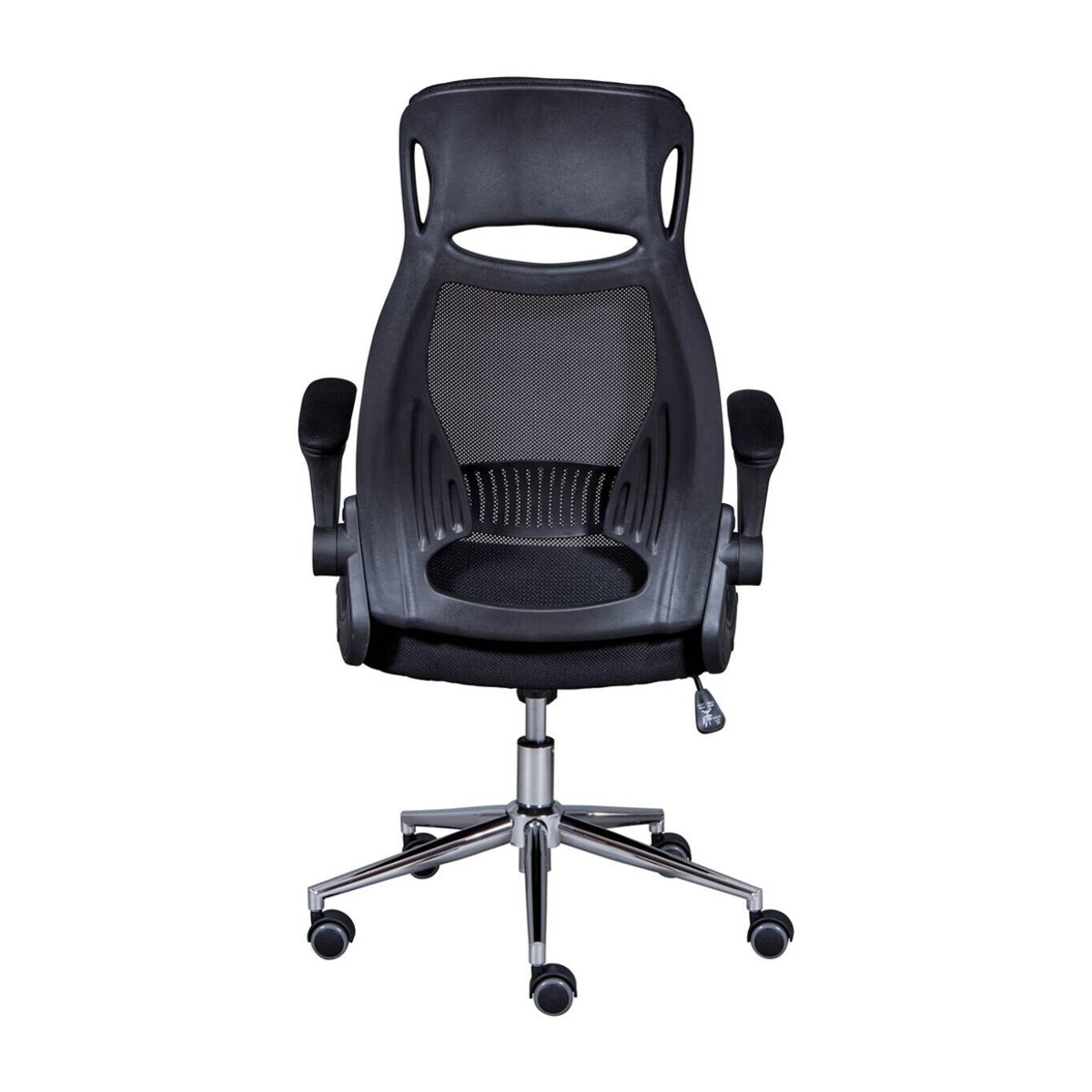 Inter Link Drehstuhl XL Tecwork in Schwarz mit Armlehnen aus Stoff und Mesh - Bild 3