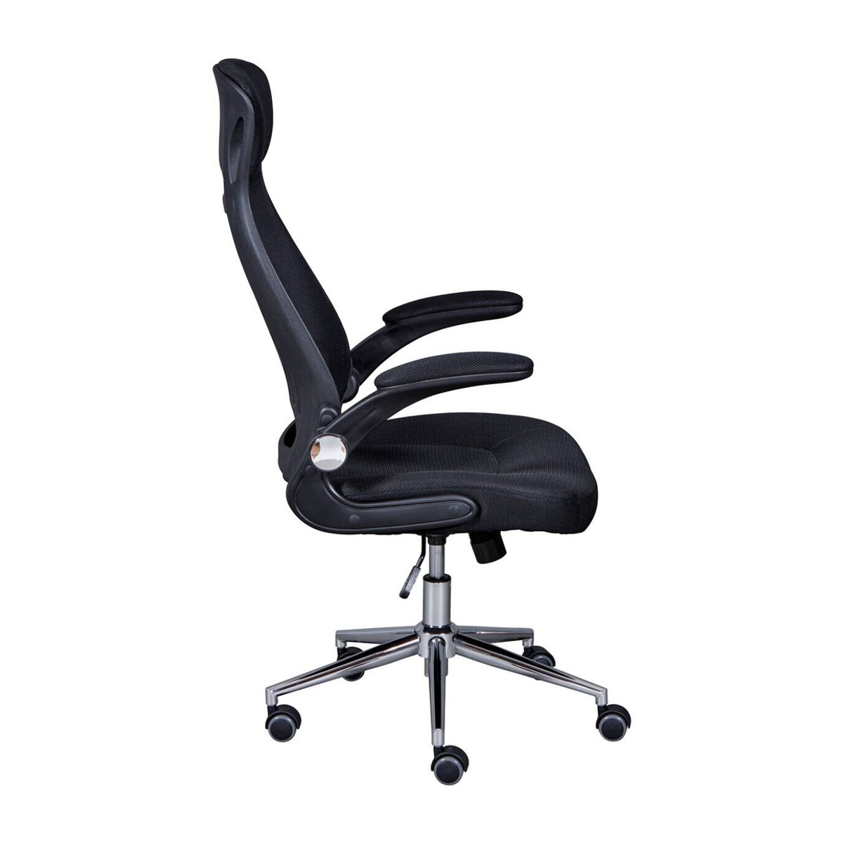 Inter Link Drehstuhl XL Tecwork in Schwarz mit Armlehnen aus Stoff und Mesh - Bild 5