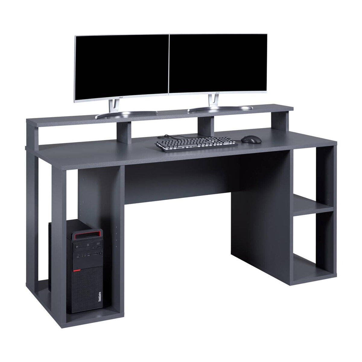 Inter Link Gaming Schreibtisch Match Point in Anthrazit B/H/L: 160 x 76,5 x 91 cm - Bild 4