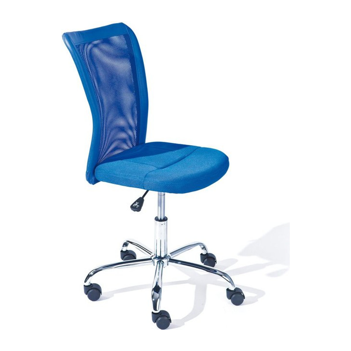 Inter Link Kinderdrehstuhl Bonnie in Blau mit Mesh-Rückenlehne und Metallgestell - Bild 1
