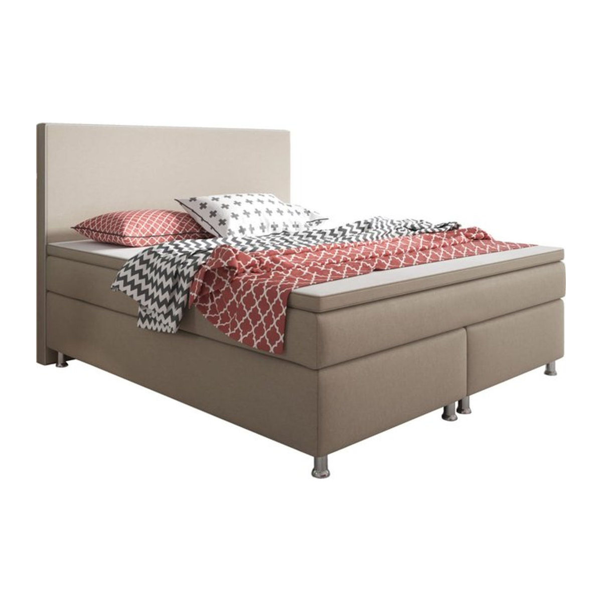 Inter Trading Boxspringbett Muddy King Size B/T: 180 x 200 cm in modernem Design - Bild 1