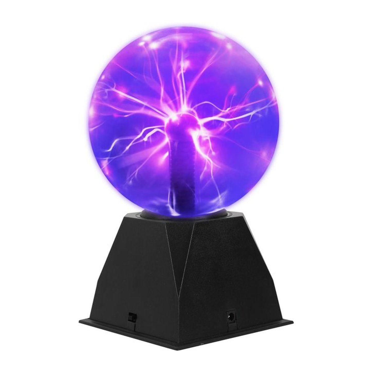 Interaktive LED-Plasmakugel Kugelleuchte in Schwarz mit USB-Betrieb, Durchmesser: 15,2 cm - Bild 1