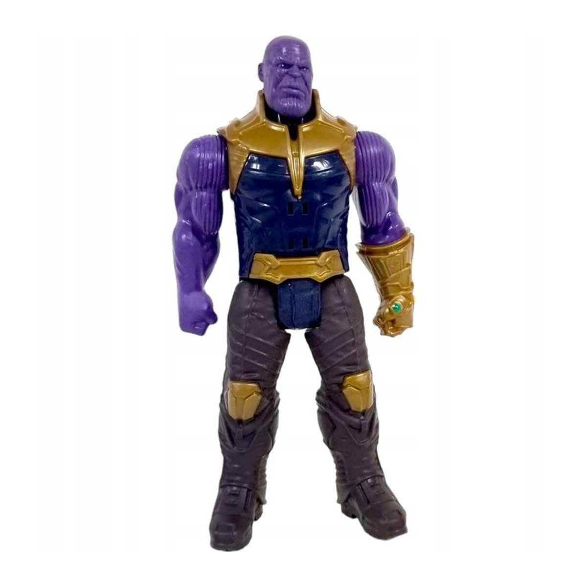 Interaktive Thanos Figur von Super Merchant mit leuchtendem LED-Handschuh, Sound und Beweglichkeit, Farbe Lila, Höhe: 30 cm - Bild 3