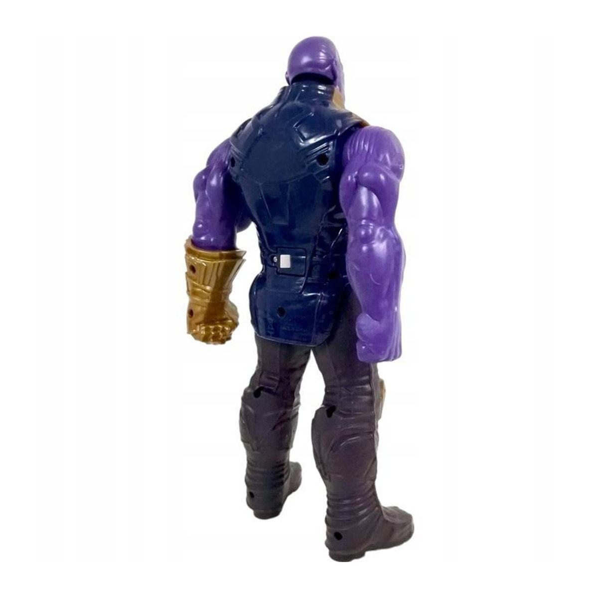 Interaktive Thanos Figur von Super Merchant mit leuchtendem LED-Handschuh, Sound und Beweglichkeit, Farbe Lila, Höhe: 30 cm - Bild 5
